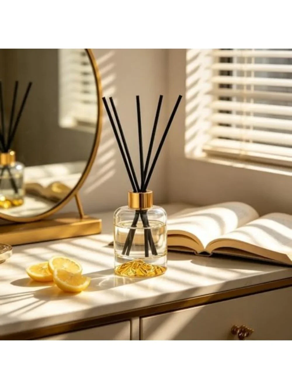 Lemon Verbena Reed Diffuser Set - 5.07 fl oz Scented Home Fragrance Decor